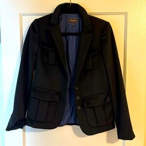 Buckley Tailors Madewell Wool Blend Blazer 0 black